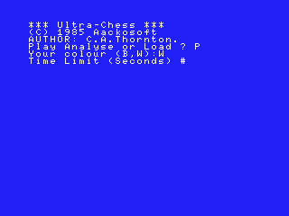Ultra Chess box art for MSX